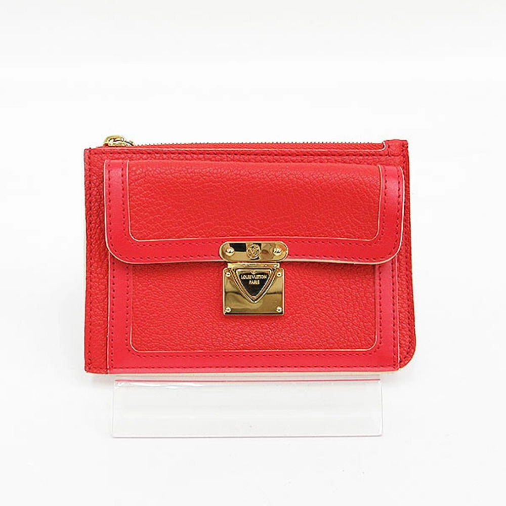 LOUIS VUITTON Suhali Enseparable coin wallet Case Geranium Red